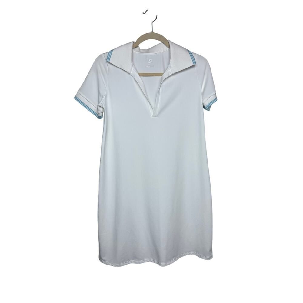 Addison Bay Easy Polo Dress in White Sz. S - Picture 3 of 7